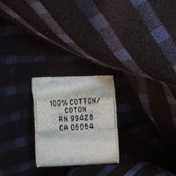 Bugatchi Navy Checkered Men's Shirt - Picture 3 of 6